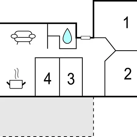 Holiday home In With Kitchen *